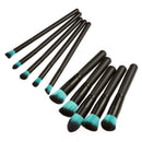 10Pc Makeup Brushes Tool Set Cosmetic Eyeshadow Face Powder Foundation Lip Brush