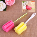2pcs Sponge Brush Bottle Cup Glass Mug Washing Cleaning Kitchen Cleaner Tool  9"