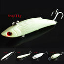 Fishing Lure Bait Kit Luminous VIBper Crank Minnow Pencil Glow Lures 5X LJB Gw