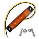 10x Amber 12V 6LED Side Marker Indicators Light Lamp Truck Trailer Lor WDK
