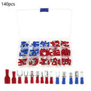 140pcs Cold-Pressed Crimping Terminal Connectors Insulated Wire /Cable fsd HWX