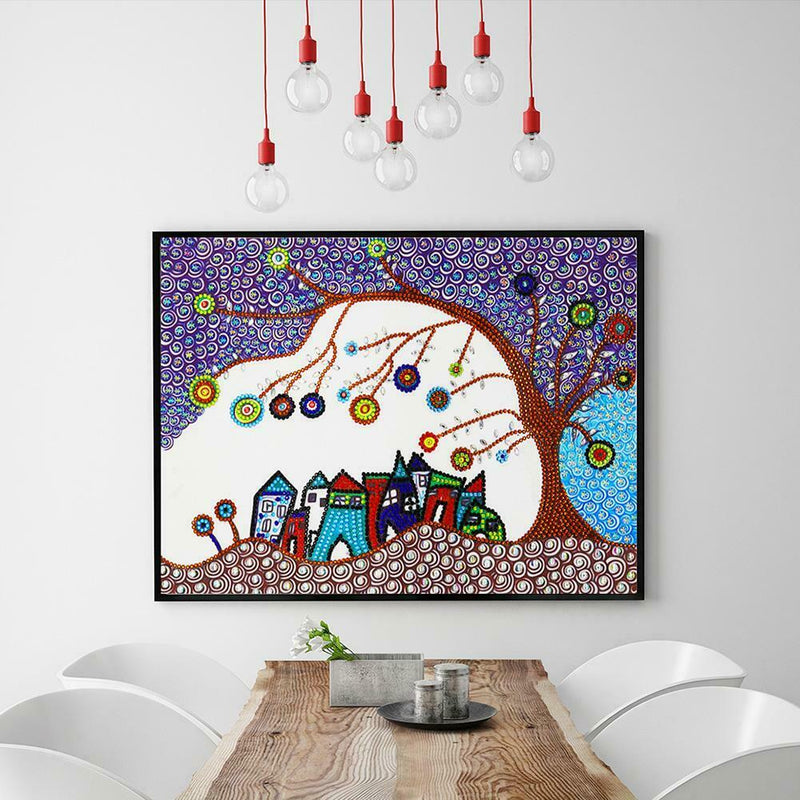 5D DIY Special Shaped Diamond Painting Tree Cross Stitch Mosaic Craft Kits