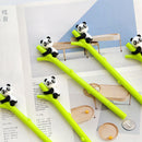 24 Pcs/Lot Climbing Panda on Bamboo Gel Ink Pens 0.5Mm Ballpoint Pen Black