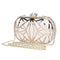 Women Evening Bags Exquisite Leather Handbag Metal Hollow Designer Wedding  M9F2