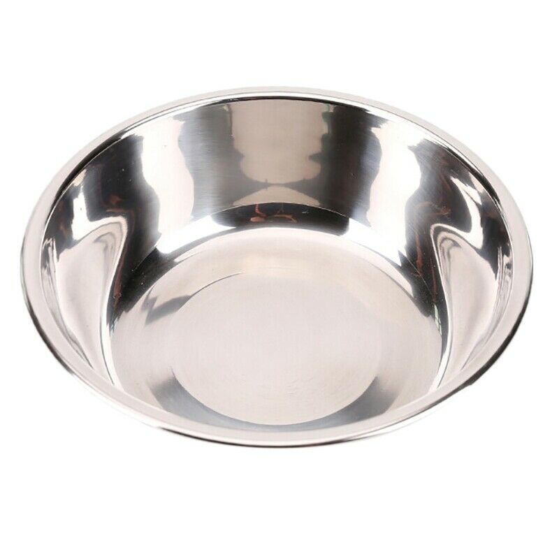 Dog Double Bowl Wheat Straw Stainless Steel Slow Food Pet Bowls Feeding and