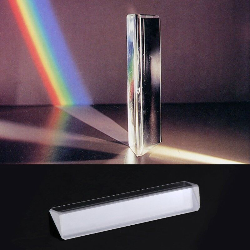 Optical K9 Right Angle Reflecting Triangular Prism For Teaching Light Spectrum