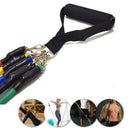 11Pcs/Set Resistance Bands 10-30LB Workout Exercise Yoga Fitness Tubes Bands