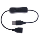 1Pc USB 2.0 A Male to A Female Extension Extender Cable With Switch ON/OFF C Pg