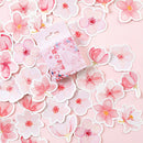 45pcs/pack Cherry Sakura Journal Stickers DIY Diary Stationery Stickers
