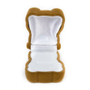 Jewelry ring earring display gift Box of bear shape