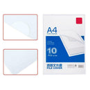 10Pcs Office PP Transparent File Cover A4 File Bag Bag Organizer For Docume S4Z5