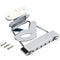 Bridge Zinc Alloy Folk Guitar Tailpiece String Electric Accessories R Trapeze