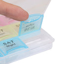 21-Grid Weekly Storage Pill Box Tablet Sorter Container Case drugs Organizer Ew