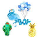 Hawaiian Flamingo Boy Girl Pineapple Cactus Balloons Decoration Kits