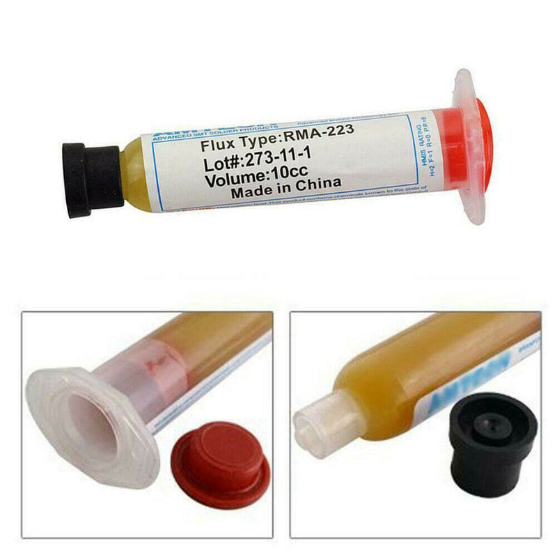 Solder Wire Soldering Paste Flux Grease RMA-223 10cc Syringe Tube PCB BGA SMD AU