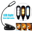Portable Travel Flexible Neck 5LED USB Clamp Clip-On Reading Book Light Lamp