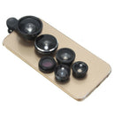 Universal Phone Camera Lens Kit Set 8 In 1 Fisheye / Wide Angle / Macro Clip On