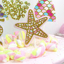 5pcs/set cute mermaid tail starfish coral seahorse cake toppers party supplie TO