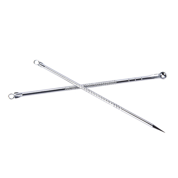 2Pcs Double Side  Blackhead Remover Tool Kit Blemish Acne Pimple Extractor S Gw