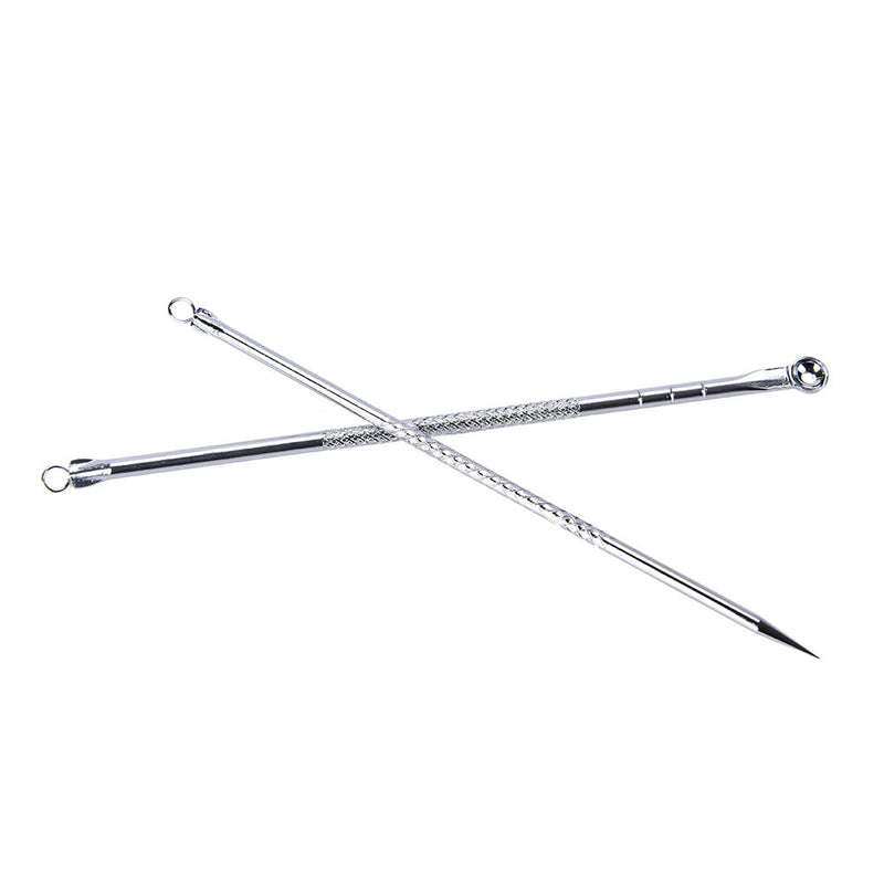 2Pcs Double Side  Blackhead Remover Tool Kit Blemish Acne Pimple Extractor S Gw