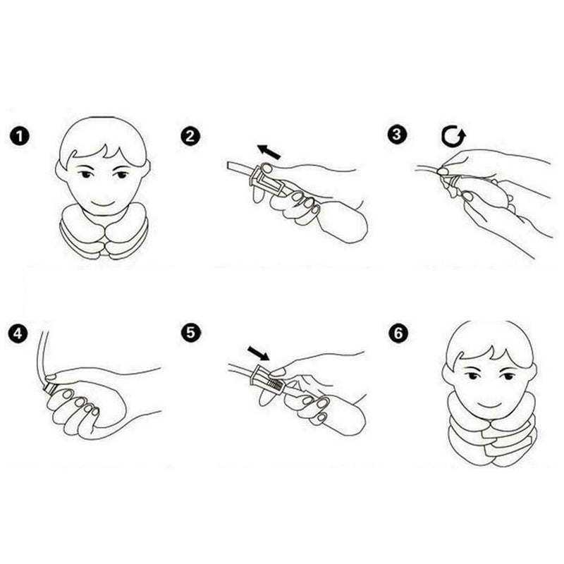 Inflatable Air-Neck Shoulder Pain Cervical Traction Device Comfort Brace Y4F9