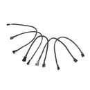 5Pcs PWM Connector Extension Power Cable Black For Computer Case Fan 4Pin LJ