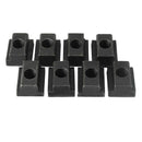 3/8-inch Steel T-Slot Nut Black Oxide Plated Grade 8.8 Tapped Through 8 pcs J4U7