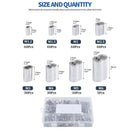 315Pcs 8 Sizes Aluminum Crimping Loop Sleeve Metric Assortment Kit for Wire A5R1
