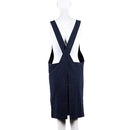 Soft Cotton Linen Apron with Double Front Large Size Pockets Solid Color Ha