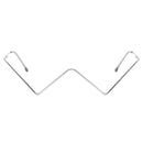 2 Pieces Women Frame Glasses W Shaped Small Half Frame without Lens