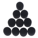 10pcs Practical Small Black Microphone Headset Windscreen Sponge Foam Mic Cove3c