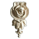 1X Rubber Wood Carved Corner Craft Onlay Applique Furniture Door Home Decor U7I3