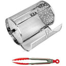 Stainless Steel Oven Roast Basket & BBQ Clip / Rotisserie Grill Basket BakinK1M9