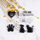 Cat Dog Paw Print Silicone Clear Rubber Stamps Seal Scrapbooking Album Card