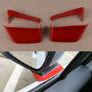 4pcs Red Rearview Mirror Base Scarf Cover Trim Strip fit for Jeep Renegade 15-18