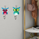 3pcs Wall Hook Cute Owl Clothes Hanging Key Holder Home Decor Iron Art Gift