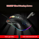 DM6809 Lightweight Computer Laptop 3200dpi Mice Wired RGB Office Gaming Mouse