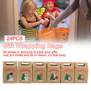24pcs/set Gift Wrapping Bags Craft Paper Reusable Christmas Party Handheld