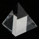2.4'' Transparent K9 Crystal Optical Pyramid Prism, Paperweight Collectible Home