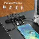 Portable Silicone Self-Sticking Desk USB Cable Winder Organizer Storage Clip