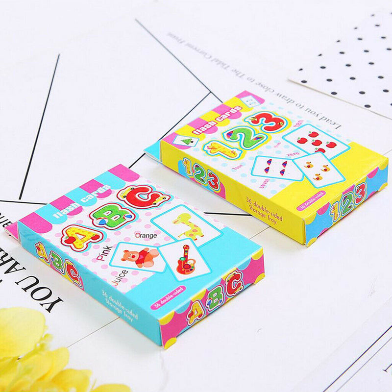 Flash Cards Numbers Flashcards Set Preschool Kids Educational Counting Learning
