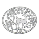 Christmas Deer Oval Cutting Die Stencil Embossing Scrapbooking Album Craft A