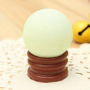 Luminous Quartz Glow In The Dark Stone Sphere Ball Stand Green Crystal 35mm