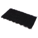 3 Yard Black Eyelash Lace Trim Flower Embroidered DIY Bridal Dress Clothing