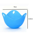 Silicone Egg Cooking Poaching Cups Practical Egg Maker For Microwave Blue