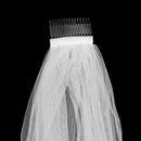 2 Layer Wedding Veil With Comb And Bride to Be Satin Sheer Party Decoration K6W9