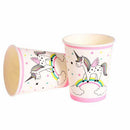 12Pcs Horse Cups Disposable Paper Cups Kids Birthday Horse Party Supplies ME