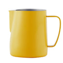 Stainless Steel Milk Frothing Jug Frother Coffee Latte Container Yellow