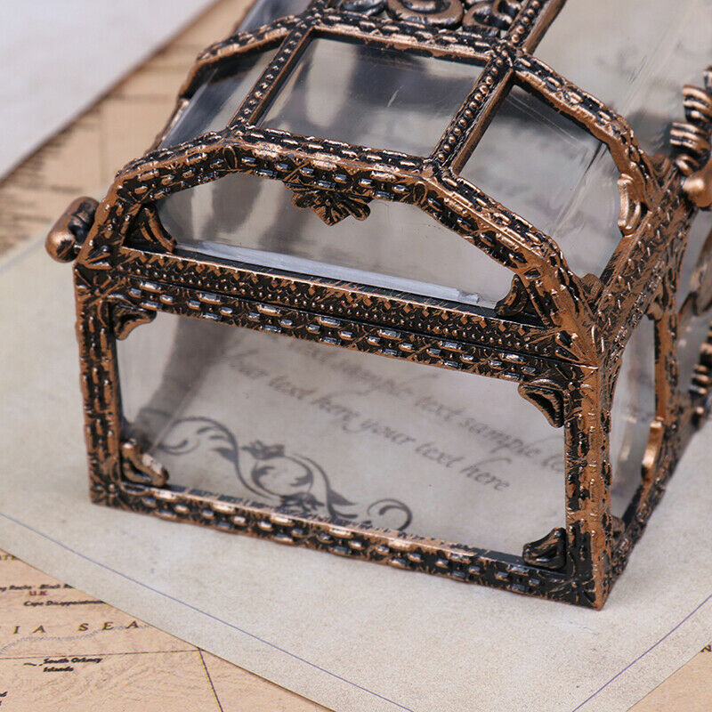 Plastic Storage Box Transparent Pirate For Pirate Crystal Gem Treasure Box  BX