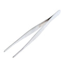 Stainless Steel Straight Tweezers, Serrated Tip Forcep, Laboratory, 140mm